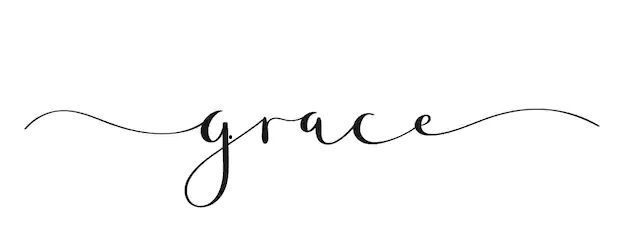 Grace in cursive